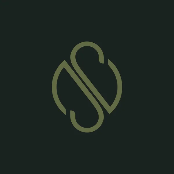 Harfi Simgesi Logo Tasarım Şablonu — Stok Vektör