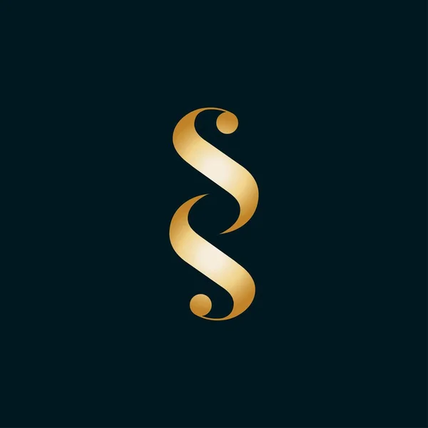 Çift S simgesi. S harfi simgesi logo tasarım şablonu. Yaratıcı S simgesi simgesi. S simgesi.