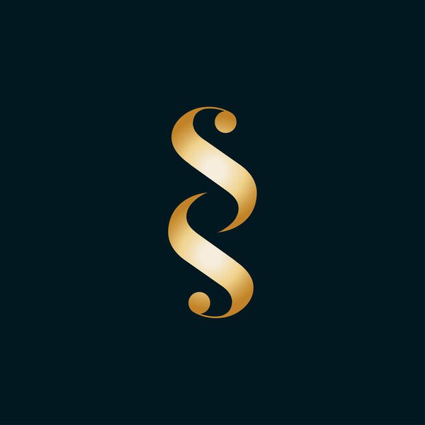 Double S icon.Letter S S icon logo design template.creative initial S S symbol.SS icon