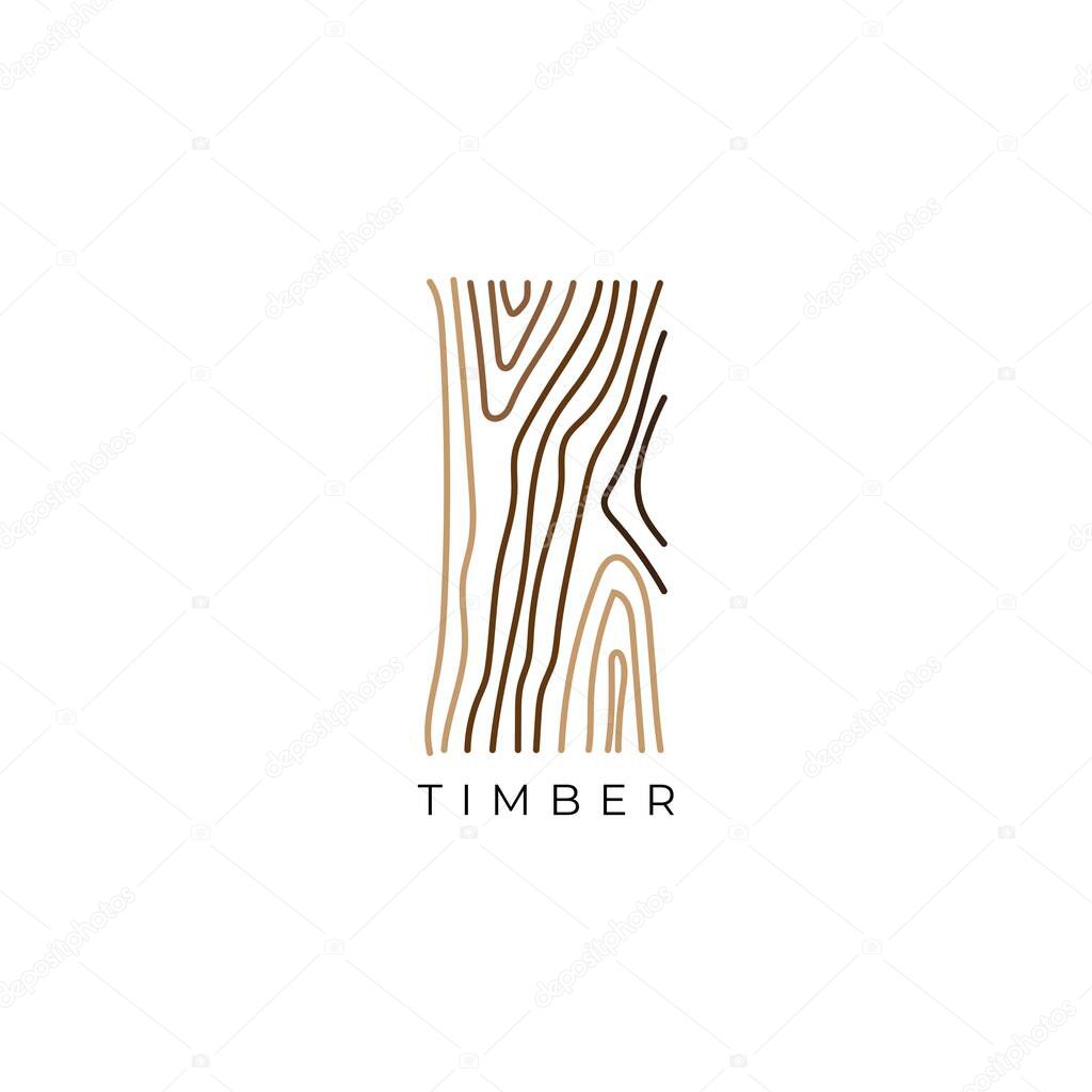 wood grain logo design concept