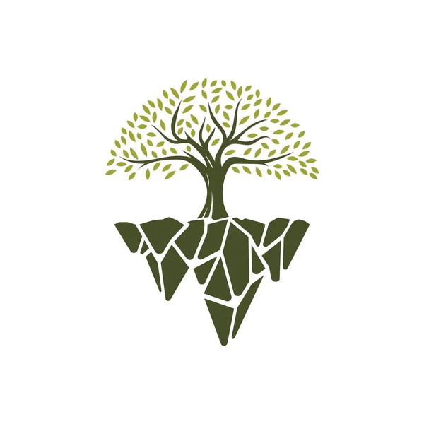 Forêt Arbre Illustration Logo Conception Vectoriel Modèle — Image vectorielle