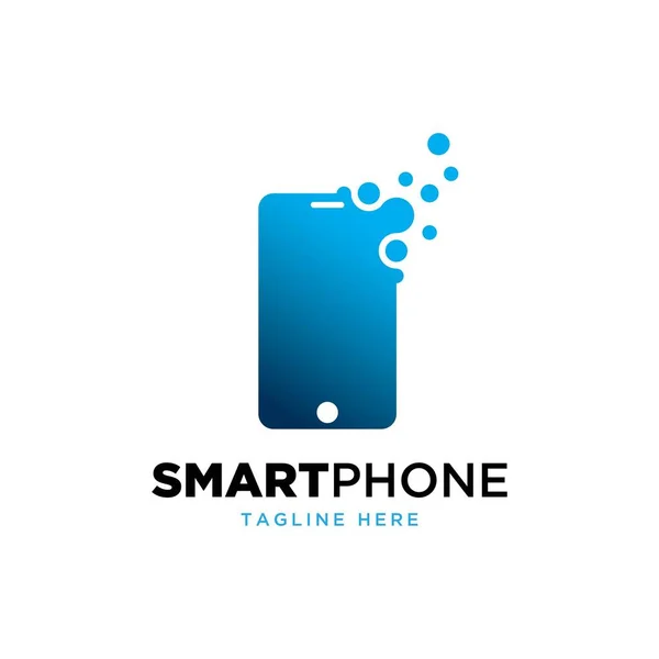 Smartphone Logo Ontwerp Template Creative Mobiele Telefoon Pictogram — Stockvector