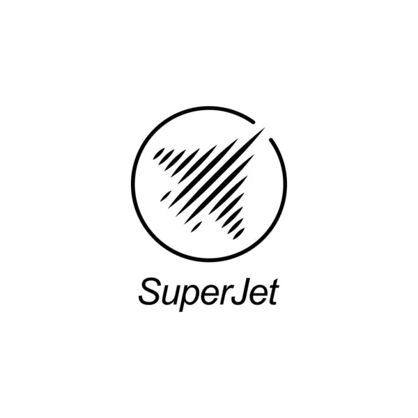 Jet Símbolo Logotipo Diseño Vector Template Creative Jet Icono Inspiración — Vector de stock