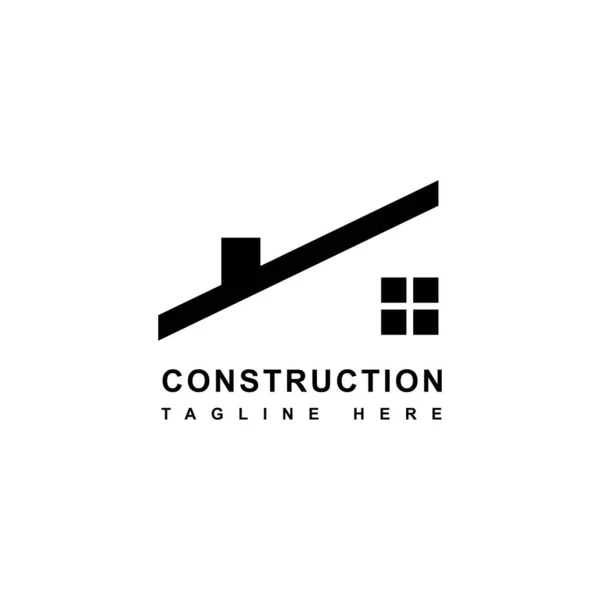 Modèle Vectoriel Conception Logo Symbole Construction — Image vectorielle