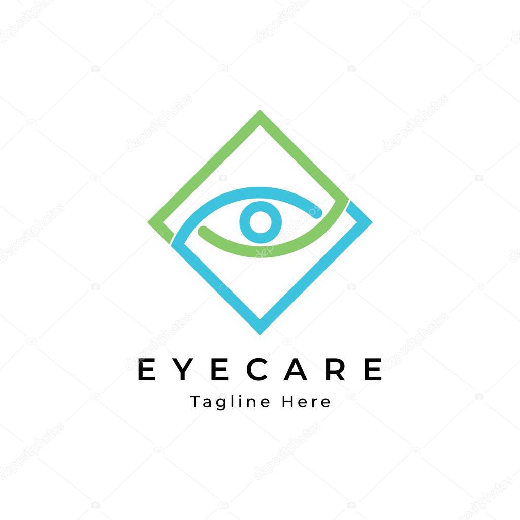 Eye care logo design template.eye symbol for medical clinic