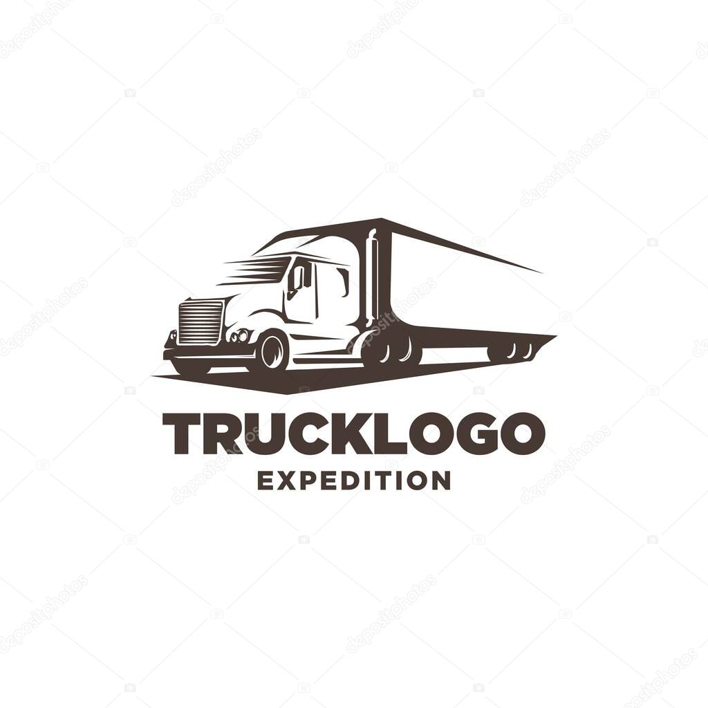 Truck logo design vector template.Transportation symbol