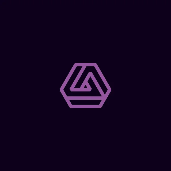 Tvůrčí Trojúhelník Logo Design Symbol Vektorová Šablona — Stockový vektor