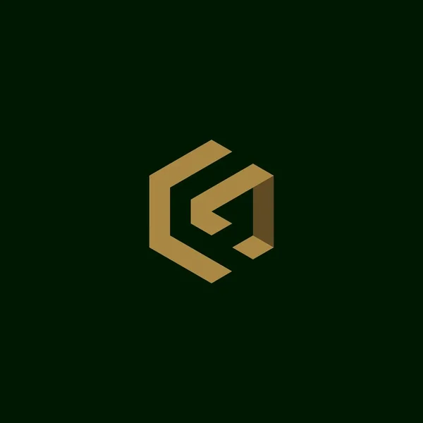Δημιουργικό Αρχικό Γράμμα Λογότυπο Σχεδιασμό Έμπνευση Σύμβολο Διάνυσμα Πρότυπο — Διανυσματικό Αρχείο