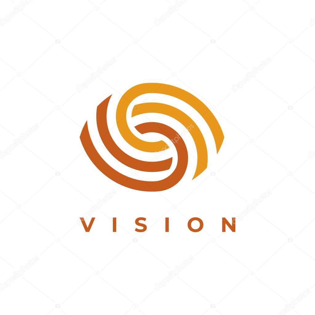 Premium eye logo design symbol vector template