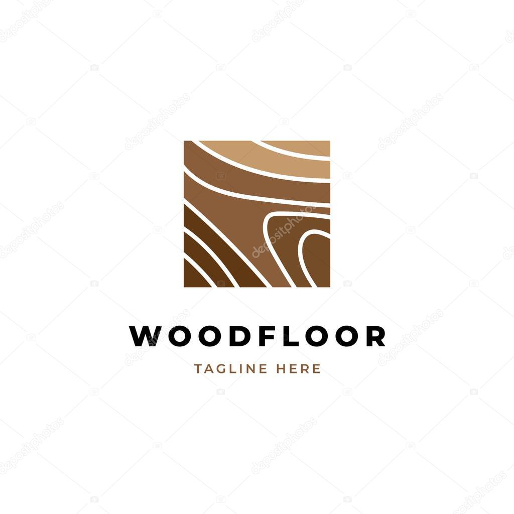 Wood logo design illustration vector template