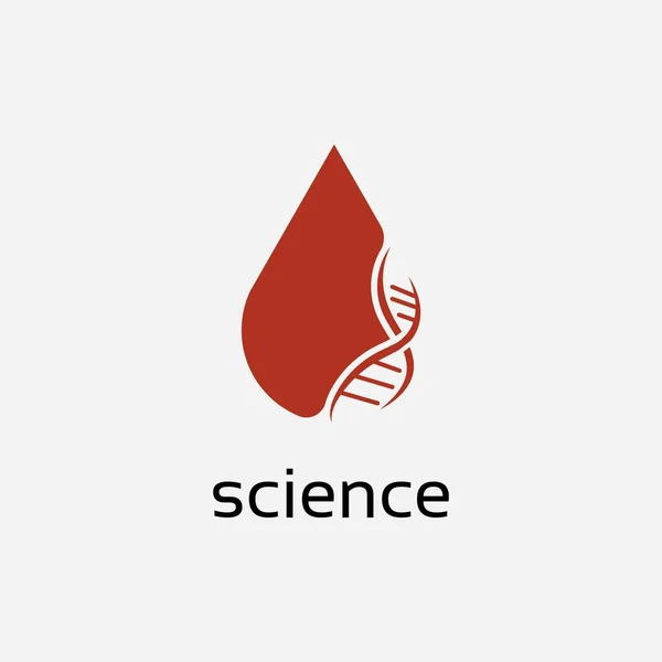 Векторний Шаблон Дизайну Логотипу Blood Dna — стоковий вектор