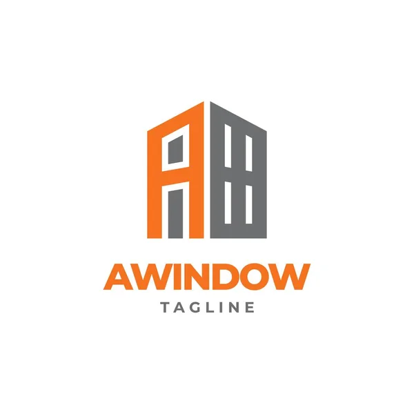 Bir Pencere Logo Tasarım Vektör Şablonu Telifsiz Stok Vektörler
