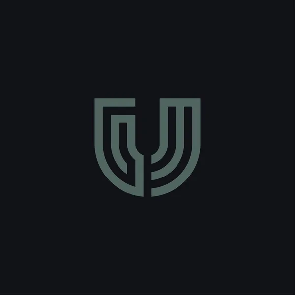Lettera Iniziale Logo Design Ispirazione Modello — Vettoriale Stock