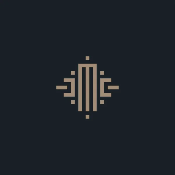 Harfi Logo Tasarımı Ilham Vektörü Şablonu — Stok Vektör