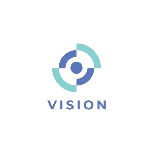 Vision logo tasarımı illüstrasyon vektör şablonu