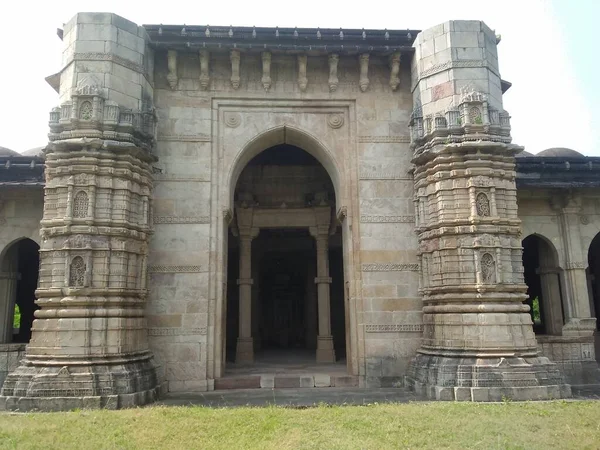 Viejo Fuerte Ruinas Del Champanero Pavagadh Gujarat India — Foto de Stock