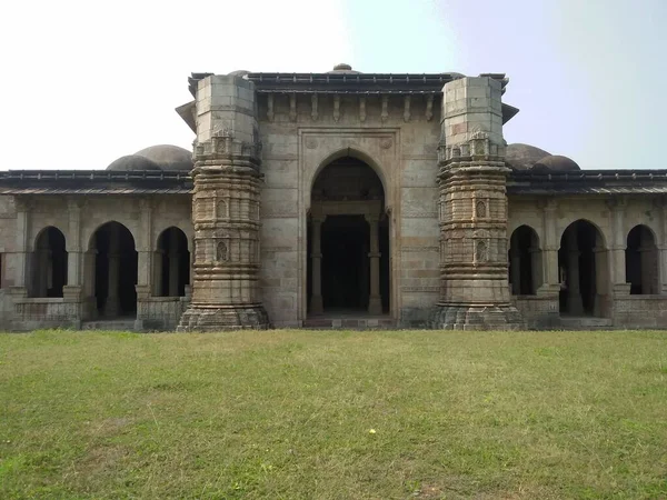 Viejo Fuerte Ruinas Del Champanero Pavagadh Gujarat India —  Fotos de Stock