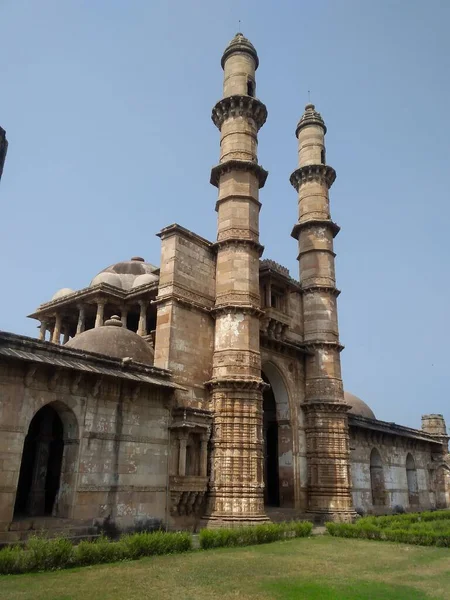 Alte Festung Und Ruinen Von Pavagadh Champaner Gujarat India — Stockfoto