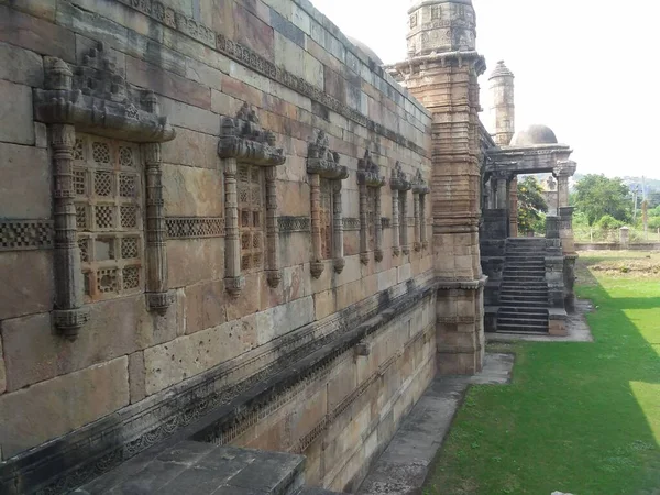 Oude Fort Ruïnes Van Pavagadh Kampioen Gujarat India — Stockfoto