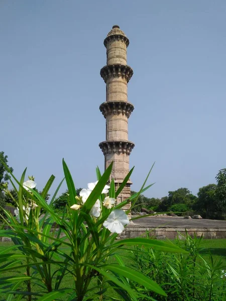 Oude Toren Van Pavagadh Kampioen Gujarat India — Stockfoto