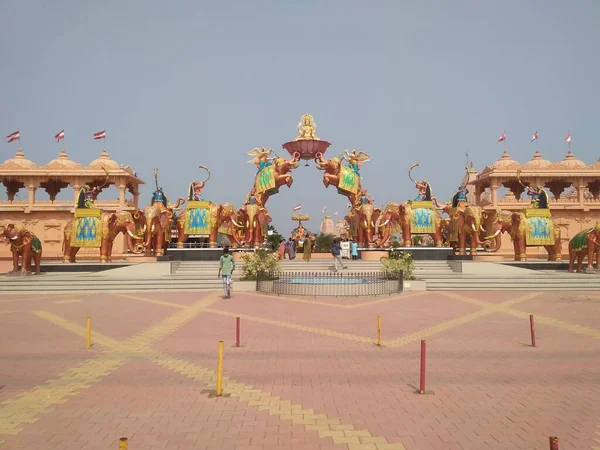 Swaminarayan Temple Nilakhanth Dhan Poicha Gujarat India —  Fotos de Stock