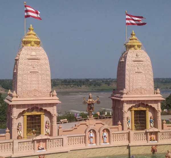 Oude Hindoe Tempel Van Nilakanth Dham Poich Gujarat India — Stockfoto