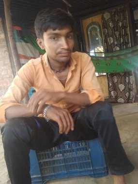 Vadodara Gujarat Hindistan 'dan Hintli bir köylü.