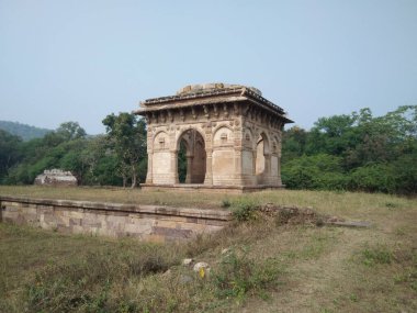 Pavagad 'dan eski Hindu tapınağı Champaner Gujarat Hindistan