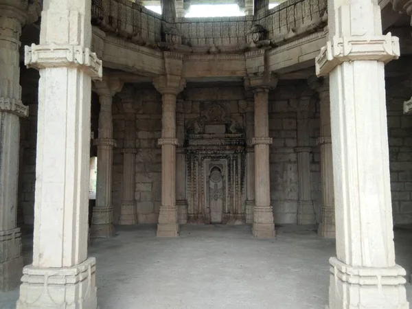 Παλιά Ερείπια Παλατιού Από Pavagadh Champaner Gujarat Ινδία — Φωτογραφία Αρχείου
