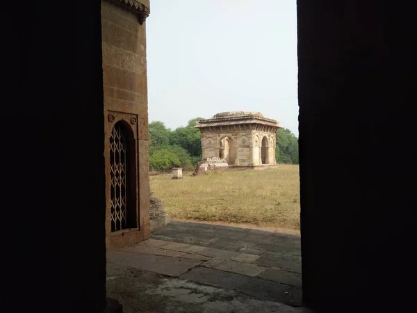 Oude Paleis Ruïnes Van Pavagadh Kampioen Gujarat India — Stockfoto