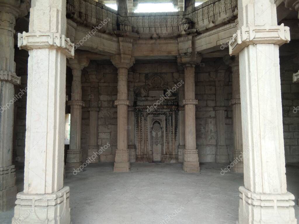 Old palace ruins from Pavagadh champaner Gujarat India