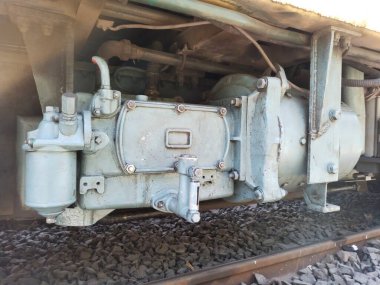 Vadodara Gujarat 'tan Hint demiryolu motoru