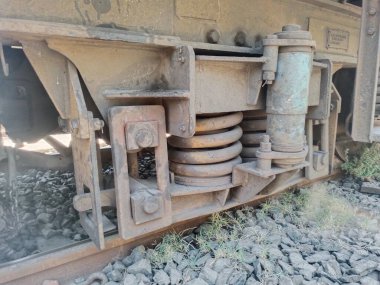 Vadodara Gujarat 'tan Hint demiryolu motoru