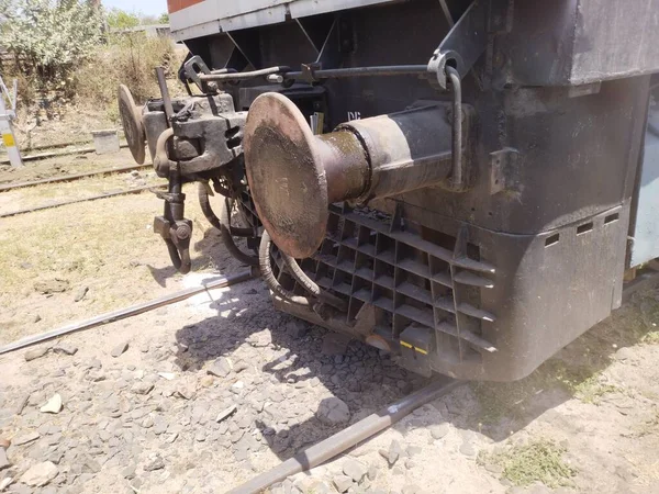 Индийский Железнодорожный Двигатель Вадодара Гуджарат — стоковое фото