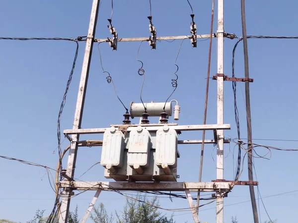 Elektriciteitsleiding Van Vadodara Gujarat — Stockfoto