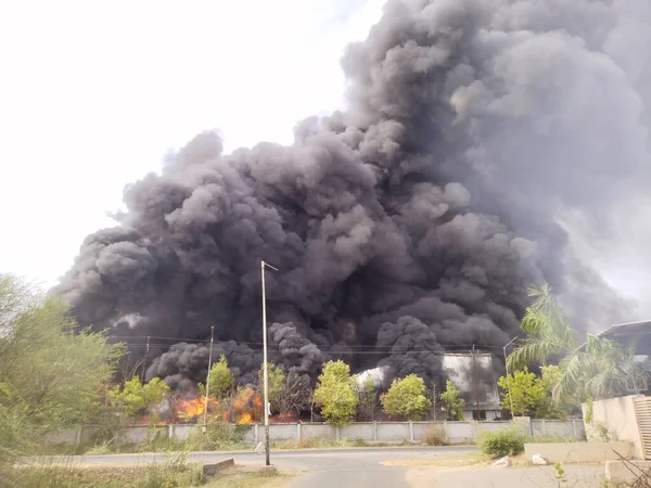 Incendios Industriales Vadodara Imagen de stock