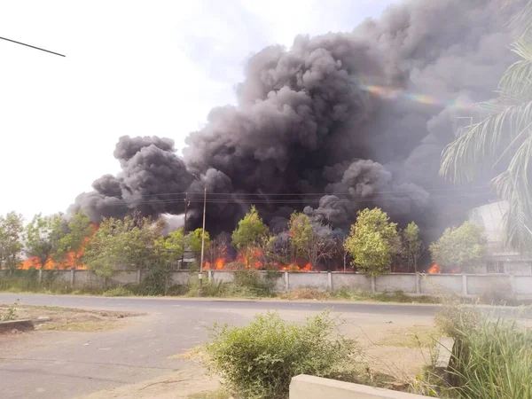 Incendios Industriales Vadodara Imágenes de stock libres de derechos