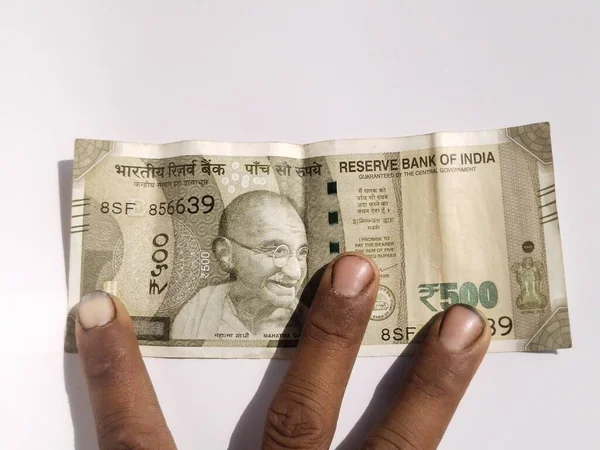 Vadodara Gujarat Mai 2021 Pièces Monnaie Indienne Fond Blanc — Photo