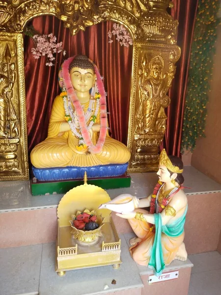 Ινδουιστικό Άγαλμα Του Θεού Krishna — Φωτογραφία Αρχείου