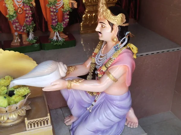 Hinduistische Gottesstatue Radha Krishna — Stockfoto