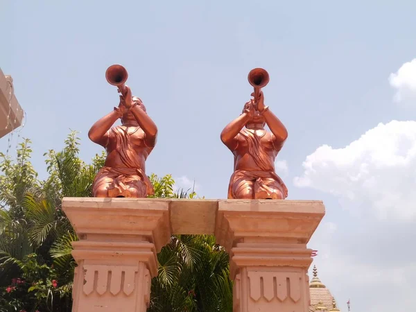 Estátua Deus Hindu Radha Krishna — Fotografia de Stock