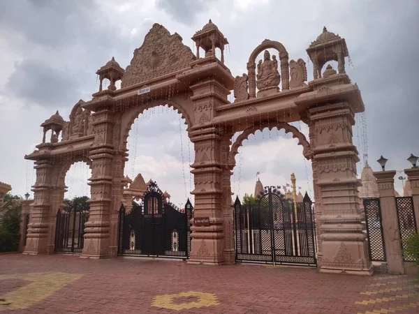 Bellissimo Tempio Indù Nel Luogo Storico Vadodara Gujarat India — Foto Stock