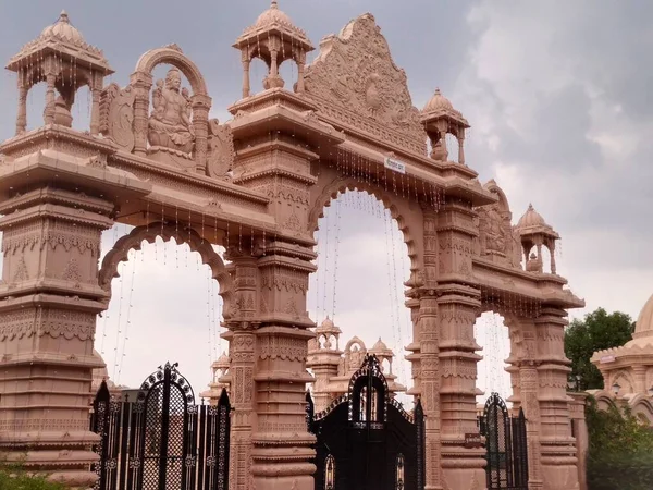 Hermoso Templo Hindú Lugar Histórico Vadodara Gujarat India —  Fotos de Stock