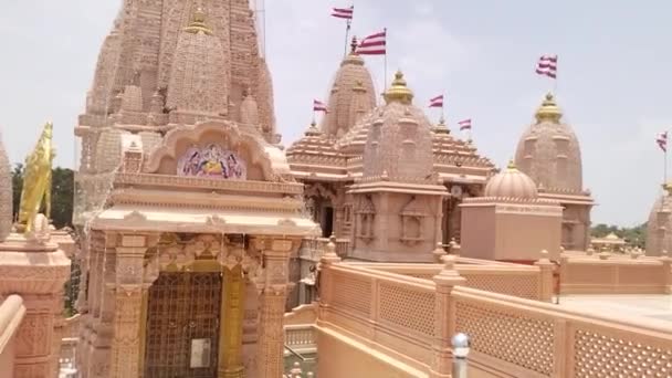 Temple Swaminarayen Nilkanth Dham Poicha Gujarat Inde — Video