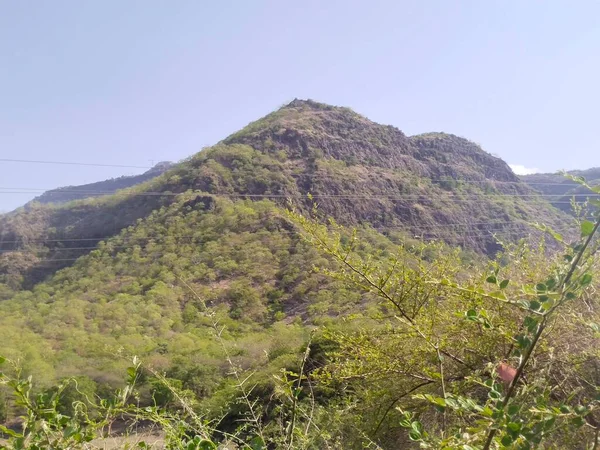 Vue Sur Montagne Pavagadh Champaner Gujarat Inde — Photo