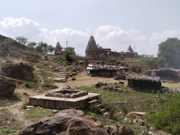 Stare Ruiny Świątyni Hinduskiej Indiach Khajuraho — Zdjęcie stockowe