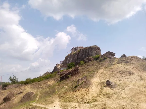 Floresta Vista Montanha Pavagadh — Fotografia de Stock