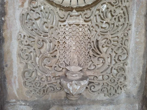 Старый Индуистский Храм Руины Khajuraho Индийский — стоковое фото