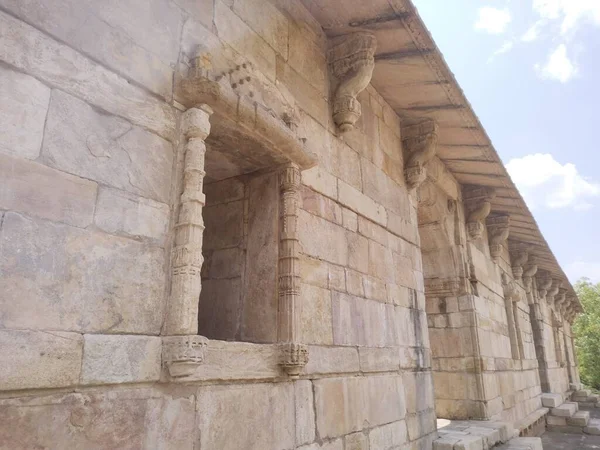 Old Hindu Temple Ruins Khajuraho Indian — Stock Photo, Image