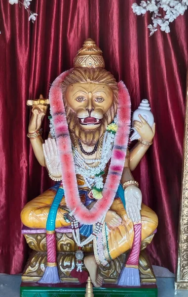 Άγαλμα Του Ινδού Θεού Krishna Από Τον Nilkanth Dham Poicha — Φωτογραφία Αρχείου